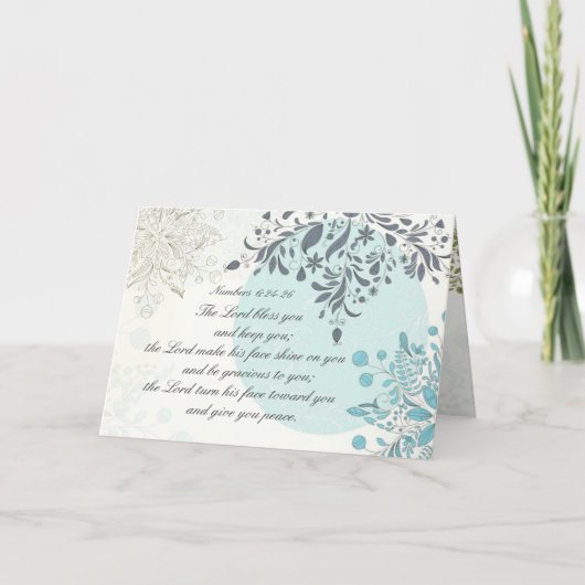 The Lord Bless You, Bijbelnummers 6:24,  Kaart (Voorkant)