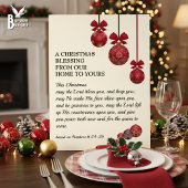 THE LORD BLESS YOU Christian Christmas Blessing Acryl Bord