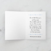 The Lord Bless You en hou je bij Flowers Kaart (Binnen)