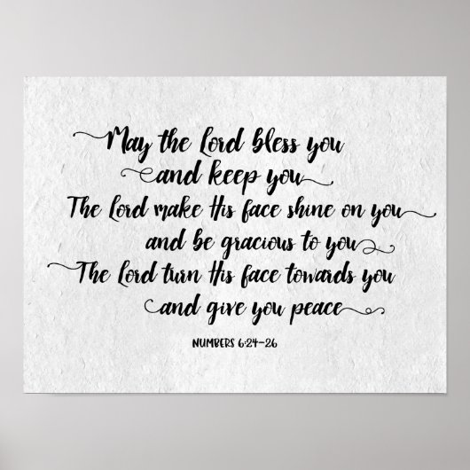 The Lord Bless you en Keep You Art Print (Voorkant)