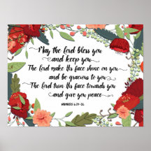 The Lord Bless you en Keep You Art Print