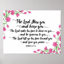 The Lord Bless you en Keep You Art Print