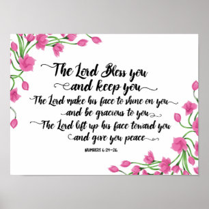 The Lord Bless you en Keep You Art Print