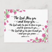 The Lord Bless You en Keep You Briefkaart (Voorkant)