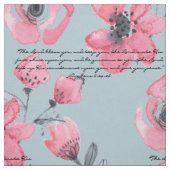 The Lord Bless You en Keep You Roos Pattern Stof (Swatch)