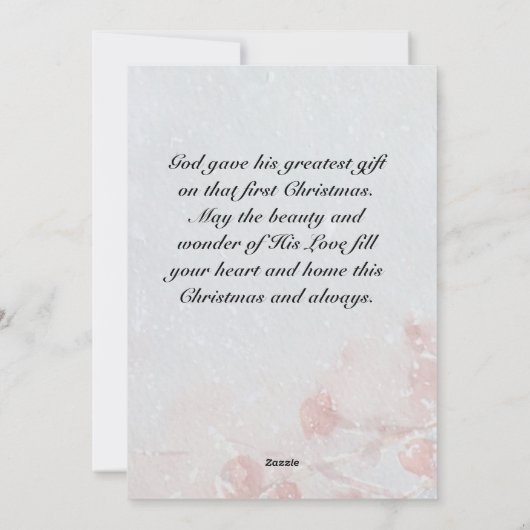 The Lord Bless You Inspirerend Kerstmis Feestdagenkaart (Achterkant)