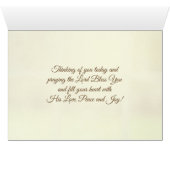 The Lord Bless You Numbers 6:24-26 bijbelkaart (Binenzijde Horizontaal (Onderkant))