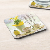 The Lord Bless You Numbers 6:24-26 Bijbelverse Bier Onderzetter (Linkerzijde)