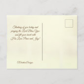 The Lord Bless You Numbers 6:24-26 Bijbelverse Briefkaart (Achterkant)