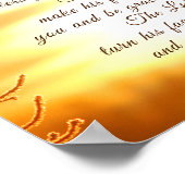 The Lord Bless You Numbers 6:24-26 Bijbelverse Poster (Hoek)