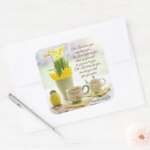 The Lord Bless You Numbers 6:24-26 Bijbelverse Vierkante Sticker (Envelop)