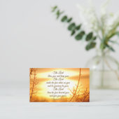 The Lord Bless You Numbers 6:24-26 Bijbelverse Visitekaartje (Staand voorkant)