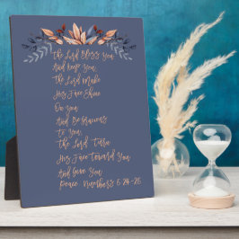 The Lord Bless You Numbers 6:24-26 Fotoplaat