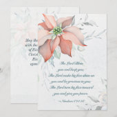 The Lord Bless You Numbers 6:24-26 Kerstmis Feestdagenkaart (Voorkant / Achterkant)