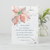 The Lord Bless You Numbers 6:24-26 Kerstmis Feestdagenkaart (Staand voorkant)