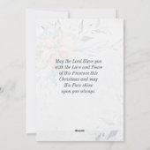 The Lord Bless You Numbers 6:24-26 Kerstmis Feestdagenkaart (Achterkant)