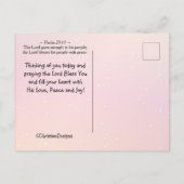 The Lord Bless You Numbers 6:24-26 Winter Lake Briefkaart (Achterkant)