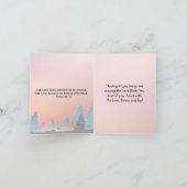 The Lord Bless You Numbers 6:24-26 Winter Lake Kaart (Binnen)