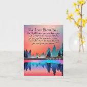 The Lord Bless You Numbers 6:24-26 Winter Lake Kaart (Gele Bloem)