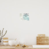 The Lord Bless You, Numbers 6:24 Bijbelverse Poster (Keuken)