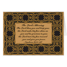 The Lord Bless You, Numbers 6:24, Celtic Card