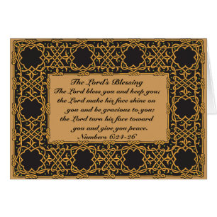 The Lord Bless You, Numbers 6:24, Celtic Card