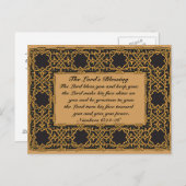 The Lord Bless You, Numbers 6:24, Celtic Design Briefkaart (Voorkant / Achterkant)