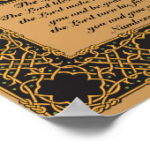 The Lord Bless You, Numbers 6:24, Celtic Design Poster (Hoek)