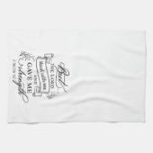 The Lord Gave Me Strength Timmothy4 Inspirerend Theedoek (Horizontaal)