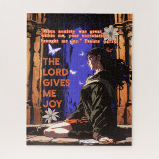 The Lord Gives Me Joy - Christian Retro Anime Legpuzzel