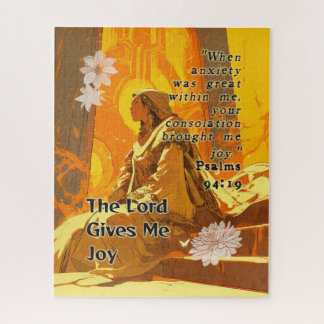 The Lord Gives Me Joy - Christian Retro Anime Legpuzzel