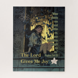 The Lord Gives Me Joy - Christian Retro Anime Legpuzzel