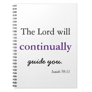 The Lord Guides You Spiral Photo Notitieboek