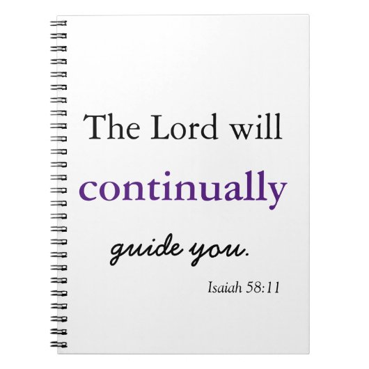 The Lord Guides You Spiral Photo Notitieboek (Voorkant)