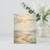 The Lord Is Carrying You Christian Encouragement Briefkaart (Staand voorkant)