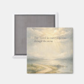 The Lord Is Carrying You Christian Faith Magneet (Voorkant / Achterkant)