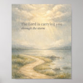 The Lord Is Carrying You Christian Faith Poster (Voorkant)