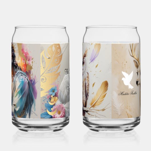 The Lord is my light. (Psalm 27:1) Blikvorm Glas (Rechts)