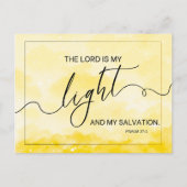 The Lord Is My Light Psalm 27 1 Christian Faith Briefkaart (Voorkant)