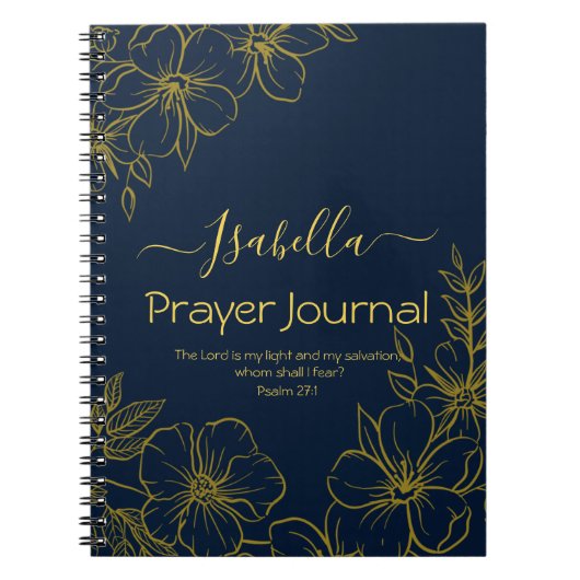 The Lord is My Light & Salvation Prayer Journal Notitieboek (Voorkant)