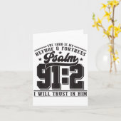 The Lord Is My Refuge & Fortress – Psalm 91_2 Kaart (Gele Bloem)