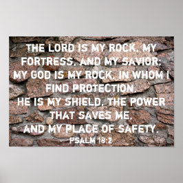 The Lord is My Rock Poster