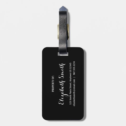 The Lord is my Rock - PS 18:2 Bagagelabel (Achterkant verticaal)