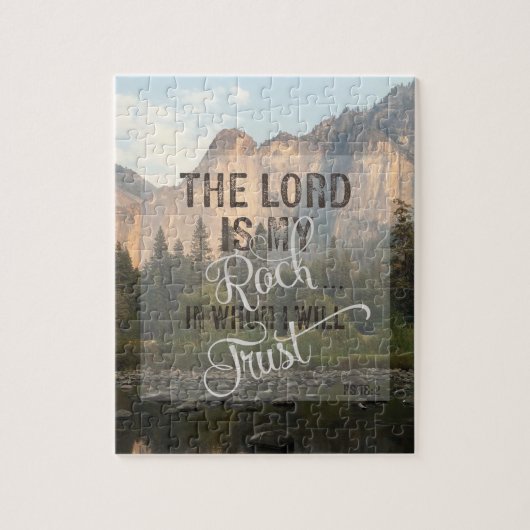 The Lord is my Rock - PS 18:2 Legpuzzel (Verticaal)