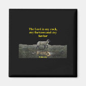 The Lord Is My Rock Psalm 18_2 - Christian Values  Magneet (Voorkant)