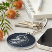 The Lord is my Shepard. Psalm 23. Acrylic Keychain (Voorkant Rechts)