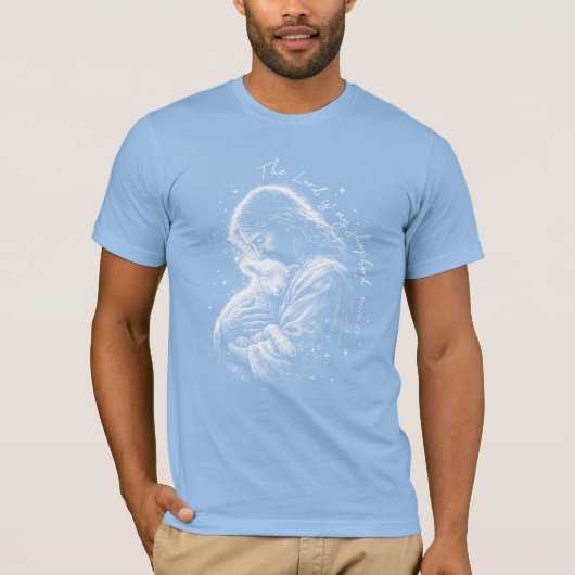 The Lord is my Shepard. Psalm 23. T-shirt (Voorkant)