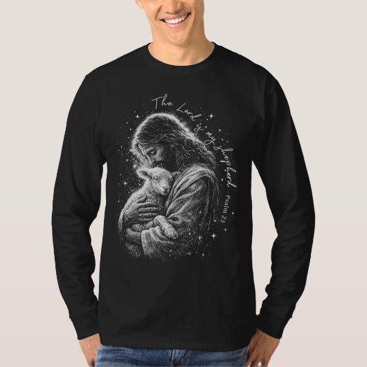 The Lord is my Shepard. Psalm 23. T-shirt (Voorkant)