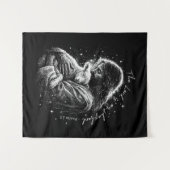 The Lord is my Shepard. Psalm 23. Wandkleed (Voorkant (horizontaal))