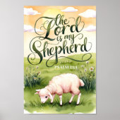 The Lord is My Shepherd Christelijke muurkunstprin Poster (Voorkant)
